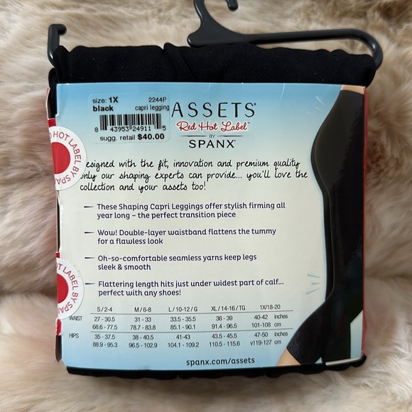 Spanx seamless leggings carpi 1x black - Picture 2 of 4